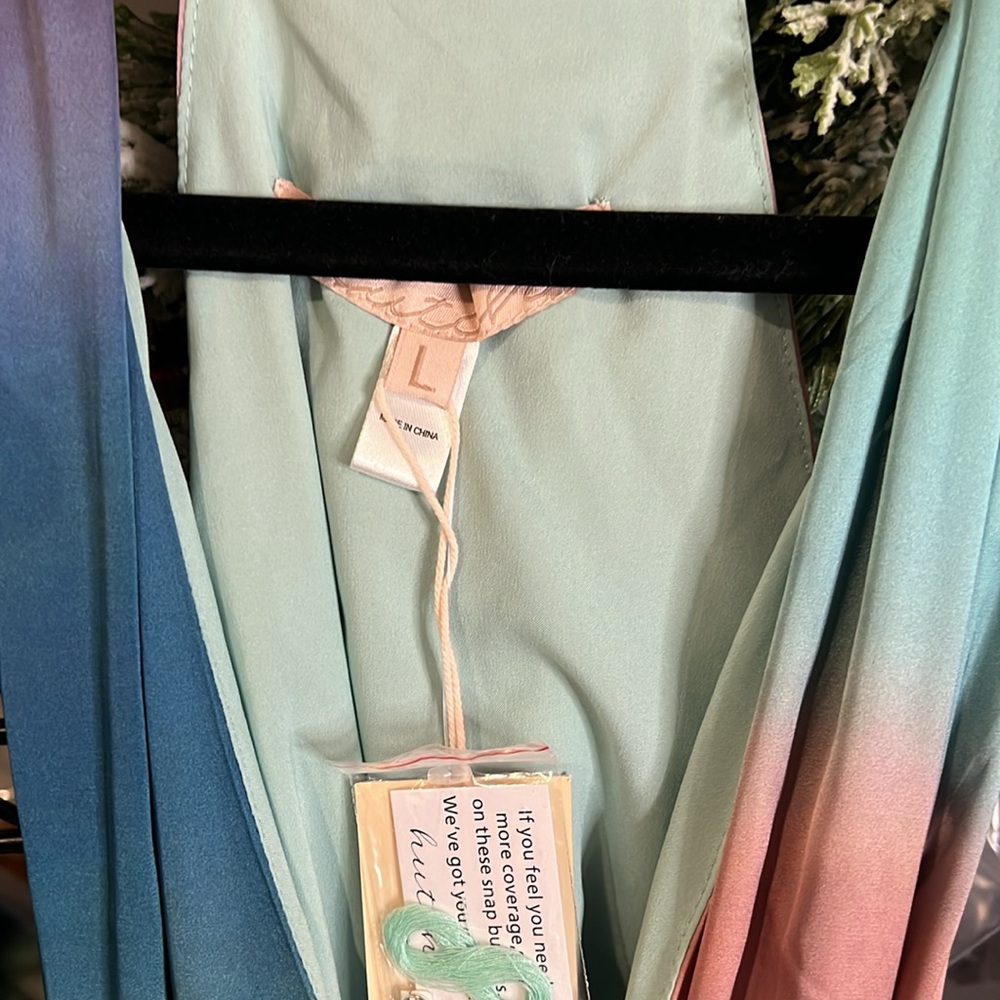 Anthropologie Hutch Sat Paige Wrap Maxi Dress, LARGE NWT - Picture 7 of 9